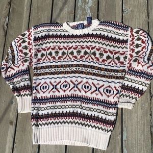 Vintage GAP patterned sweater